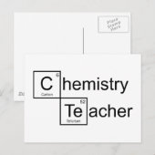 Carte Postale Professeur de chimie (Devant / Derrière)