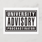 Carte Postale Professeur de conseil universitaire (Devant)