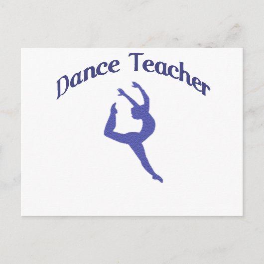 Carte Postale Professeur de danse Jete (Devant)