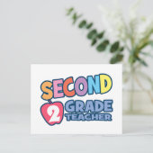 Carte Postale Professeur de deuxième année (Debout devant)