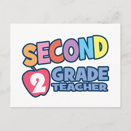 Carte Postale Professeur de deuxième année (Devant)