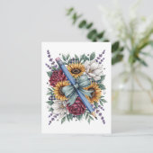 Carte Postale Professeur de floral (Debout devant)