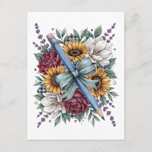 Carte Postale Professeur de floral