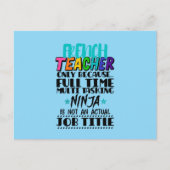 Carte Postale Professeur de français uniquement parce que multit (Devant)