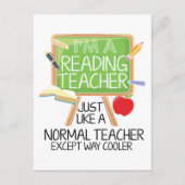 Carte Postale Professeur de lecture (Devant)