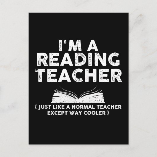 Carte Postale Professeur de lecture - Je suis professeur de lect (Devant)