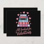 Carte Postale Professeur de lecture tout réservé pour la Saint-V (Devant / Derrière)