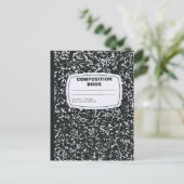 Carte Postale Professeur de livre de composition (Debout devant)