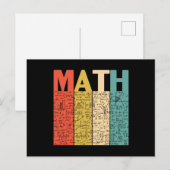 Carte Postale Professeur de mathématiques (Devant / Derrière)