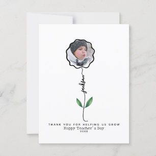 Carte Postale Professeur de Merci personnalisé Don photo d'un en