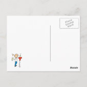 Carte Postale Professeur de musique (Dos)