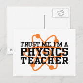 Carte Postale Professeur de physique (Devant / Derrière)