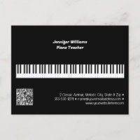Professeur de piano professionnel Code QR de l'ent