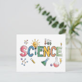 Carte Postale Professeur de sciences (Debout devant)