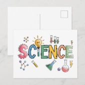 Carte Postale Professeur de sciences (Devant / Derrière)