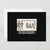 Carte Postale Professeur de sciences amusant (Devant / Derrière)