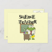 Carte Postale Professeur de Sciences de grenouille (Devant / Derrière)