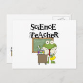 Carte Postale Professeur de sciences de la grenouille (Devant / Derrière)