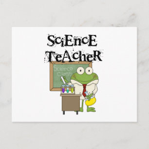 Carte Postale Professeur de sciences de la grenouille