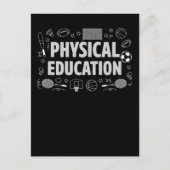 Carte Postale Professeur d'éducation physique Sports PE Enseigne (Devant)
