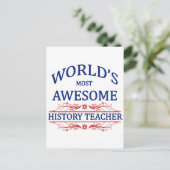 Carte Postale Professeur d'histoire le plus impressionnant du mo (Debout devant)