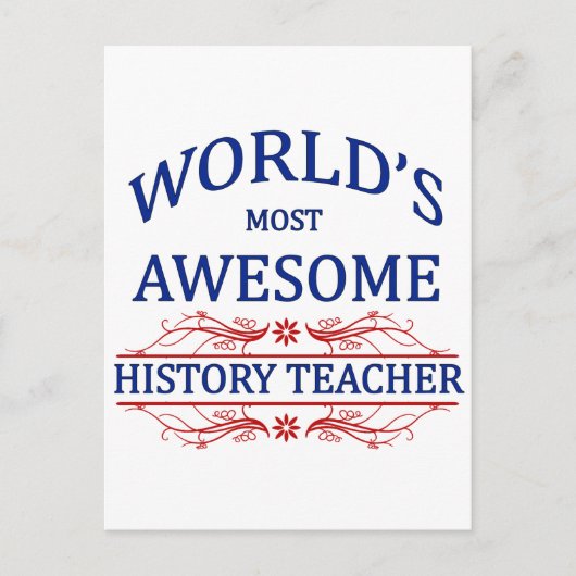 Carte Postale Professeur d'histoire le plus impressionnant du mo (Devant)