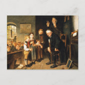 Carte Postale Professeur et élèves peinture. Art (Devant)