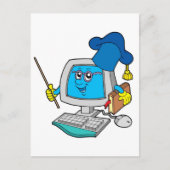 Carte Postale Professeur informatique (Devant)