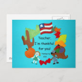 Carte Postale Professeur, je vous remercie ! (Devant / Derrière)