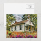 Carte Postale Professeur - La Maison de l'École (Devant / Derrière)