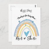 Carte Postale professeur merci rainbow class cadeau retraite (Devant / Derrière)