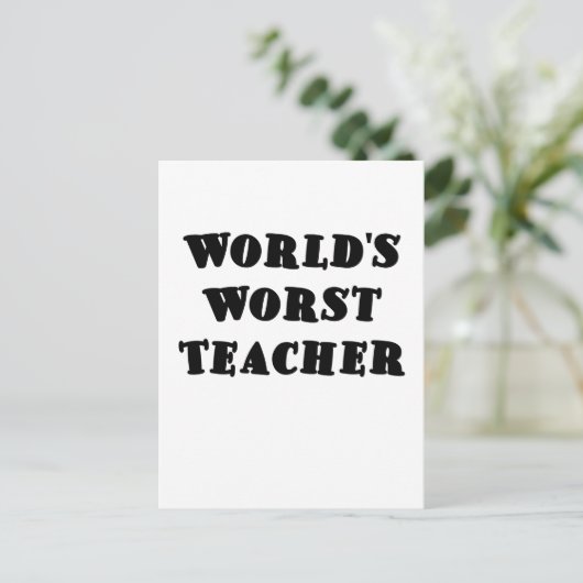 Carte Postale Professeur Worlds Worst (Debout devant)