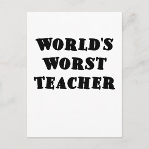Carte Postale Professeur Worlds Worst