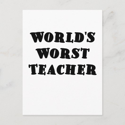 Carte Postale Professeur Worlds Worst (Devant)