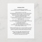 Carte Postale Profession de foi (Devant)