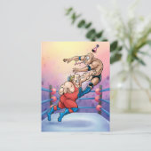 Carte Postale Professional Wrestling Hit Birthday Card (Debout devant)