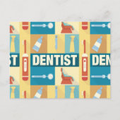 Carte Postale Professionnel Dentiste Iconique Conçu (Devant)
