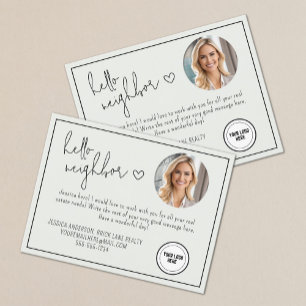 Carte Postale Professionnel Hello Voisin Immobilier