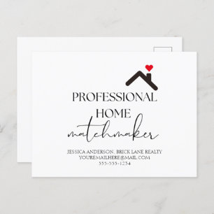 Carte Postale Professionnel Home Matchmaker Immobilier