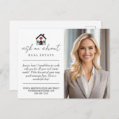 Carte Postale Professionnel Me Demandez-Moi À Propos Immobilier  (Devant / Derrière)