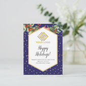 Carte postale professionnelle Christmas Confetti L (Debout devant)