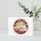 Carte postale professionnelle "Junk Journal Junkie (Debout devant)