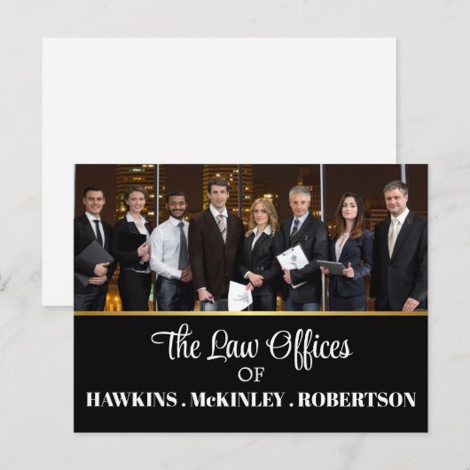 Carte postale professionnelle photo (Devant / Derrière)