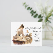 Carte postale professionnelle promotionnelle (Debout devant)