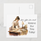 Carte postale professionnelle promotionnelle (Devant / Derrière)