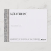 Carte postale professionnelle Style Tribal Silver  (Dos)