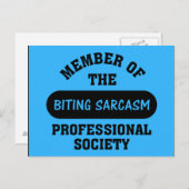 Carte Postale Professionnellement formé pour faire des commentai (Devant / Derrière)