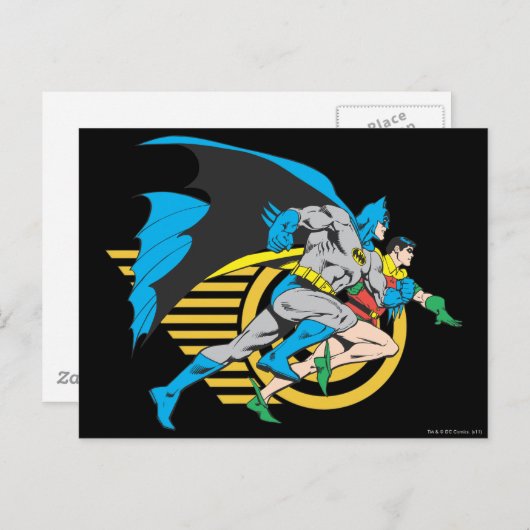 Carte Postale Profil Batman & Robin (Devant / Derrière)
