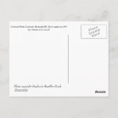 Carte Postale Profil de Cheval Bleu Blindé, Carrousel du parc Cr (Dos)