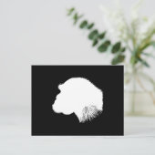 Carte Postale Profil de chimpanzé blanc (Debout devant)